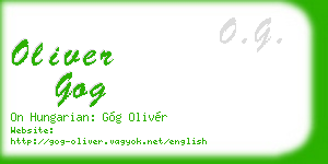 oliver gog business card